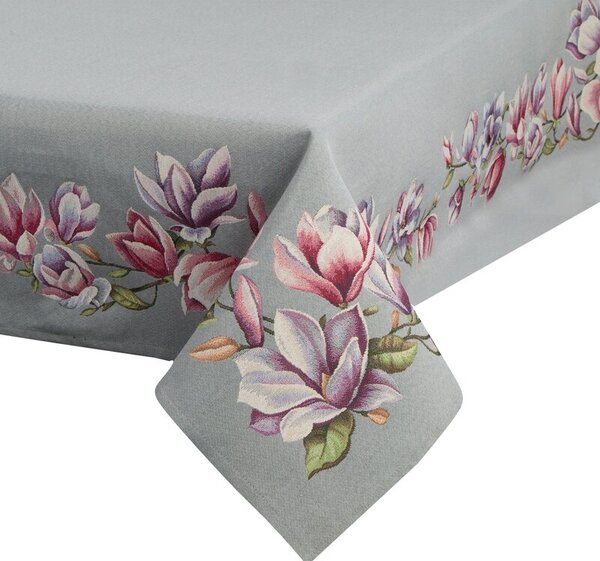 Obrus EUROFIRANY Cho 1214 140 x 180 cm Popielato-rÃ³Å¼owy