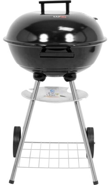 Grill ogrodowy węglowy LUND 99906 Zamykany, okrągły, na kółkach, z pokrowcem