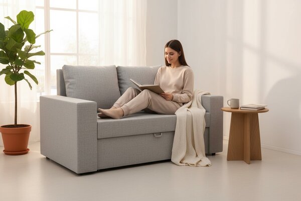 Sofa OH Aura z pojemnikiem na pościel