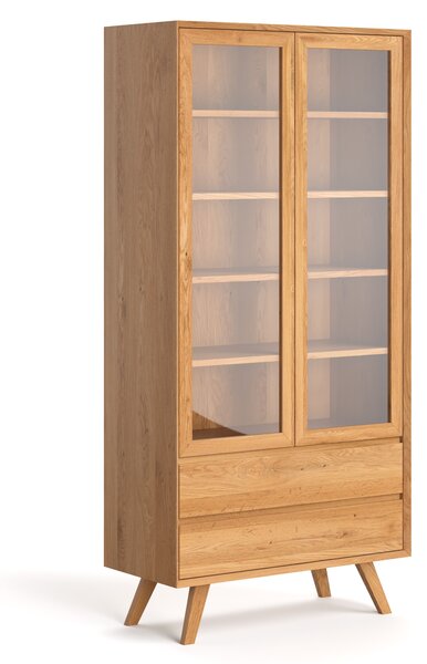Witryna drewniana Quatro Buk 100 cm