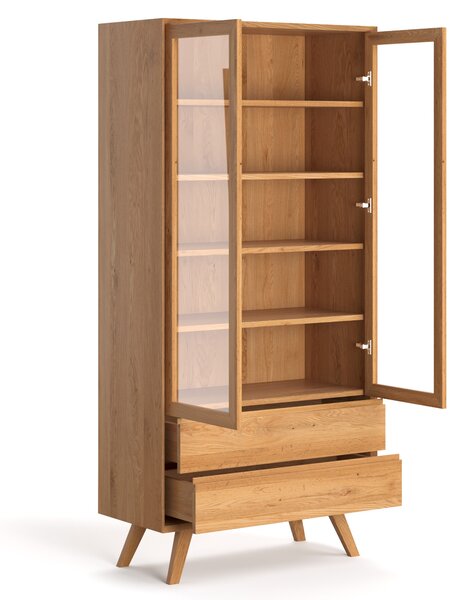 Witryna drewniana Quatro Buk 100 cm
