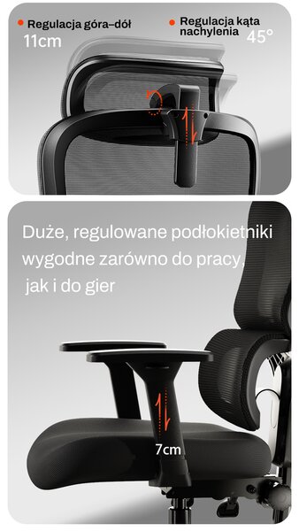 Fotel biurowy ergonomiczny ANGEL kreOn