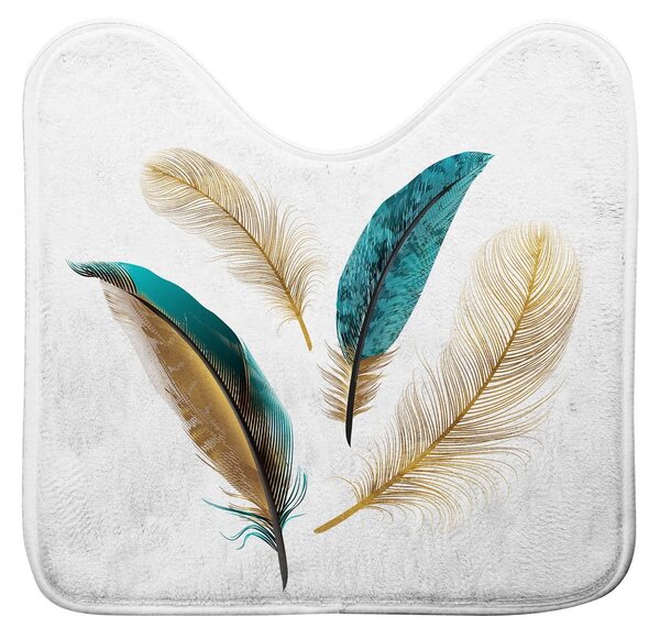 Biały dywanik łazienkowy do WC 45x45 cm Plumiss – douceur d'intérieur