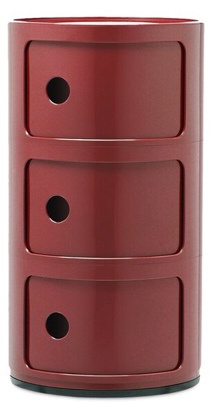 Kartell - Componibili 3 Stolik Burgundy