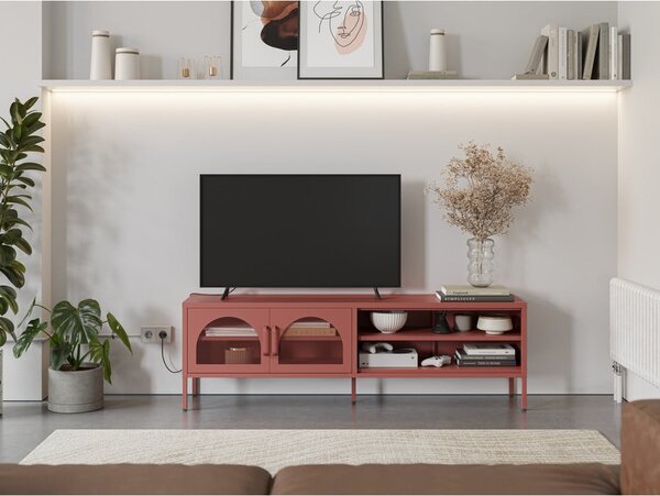 Ceglasta szafka pod TV 160x50 cm Diora – Marckeric
