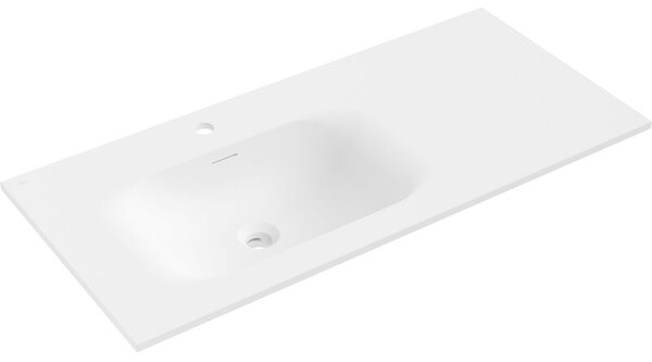 Mexen Vela umywalka wpuszczana w blat lewa 101 x 46,5 cm, biała mat - 25231001L