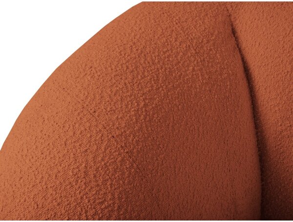 Pomarańczowa sofa z materiału bouclé 230 cm Essen – Cosmopolitan Design