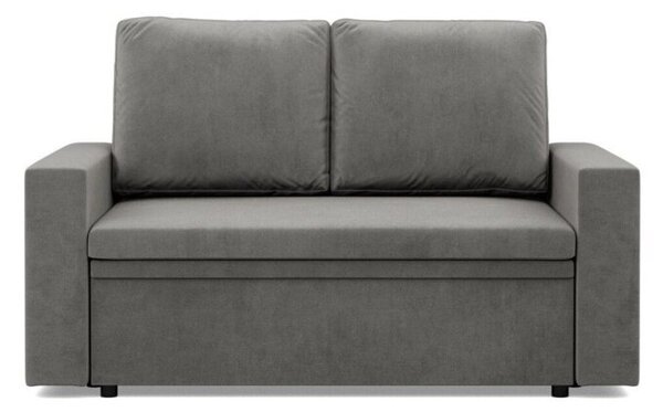 Sofa dwuosobowa, BLOM, velvet, 148x87x90 cm, jasny szary | TYLETEGOTU