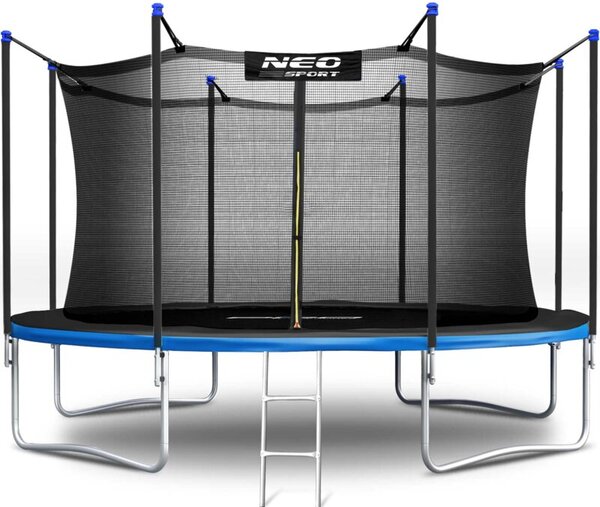 Trampolina ogrodowa 374cm 12ft drabinka siatka wew. Neo-Sport