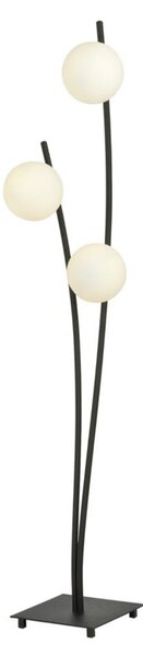 Lampa stojąca podłogowa Emibig 3xE14 40W HUNTER LP3 BLACK/OPAL 1102/LP3