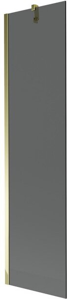 Mexen Next parawan nawannowy 1-skrzydłowy 50 x 150 cm, grafit, złoty - 895-050-000-00-40-50