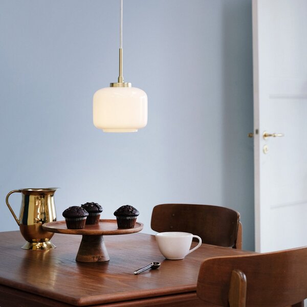 Lampa Wisząca Dyberg Larsen, Arp, ściemnialny, złoty | mosiężny, salon, szkło, design