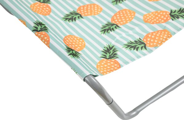 Składany leżak plażowy SAND PINEAPPLE, kolorowy