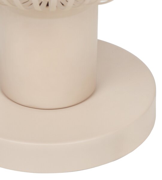 Nowoczesna lampa stołowa z drutu beżowa 23 cm - Gila
