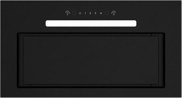 Okap MPM-54-OWS-01 sterowanie gestem Czarne szkÅo 518 m3/h 67 dB klasa C