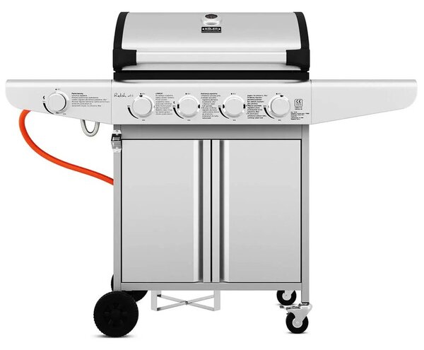 Grill ogrodowy gazowy KOLER Relish v1 Srebrny 16 kW 66 x 40 cm