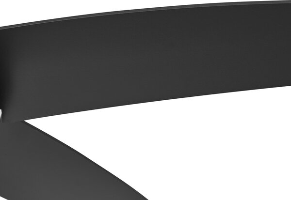 Czarny wentylator sufitowy 132 cm z LED i pilotem - Cool Anello