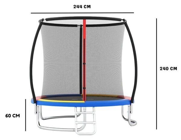 Trampolina ogrodowa 244 cm