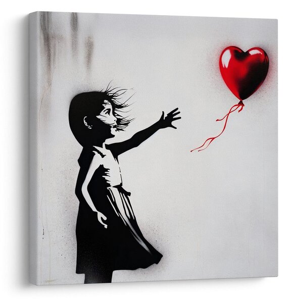 Obraz serce na wietrze street art