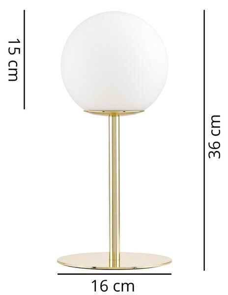 NOWOCZESNA LAMPA BIURKOWA KLASYCZNE ZŁOTO FREDICA SLIM