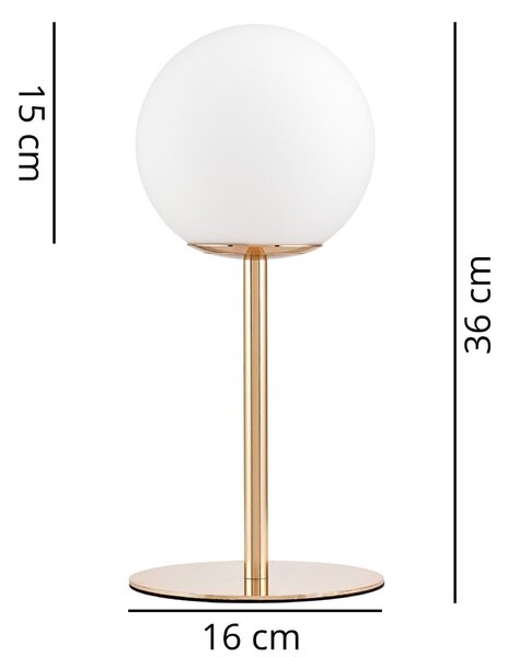 NOWOCZESNA LAMPA BIURKOWA ZŁOTA FREDICA SLIM