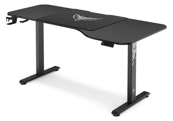 Biurko gamingowe elektryczne Diablo X-Tensio 160 cm, kolor czarny carbon