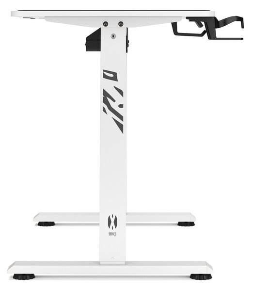 Biurko gamingowe z regulacją wysokości Diablo X-Tensio 110 cm, kolor biały