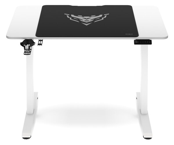 Biurko gamingowe z regulacją wysokości Diablo X-Tensio 110 cm, kolor biały