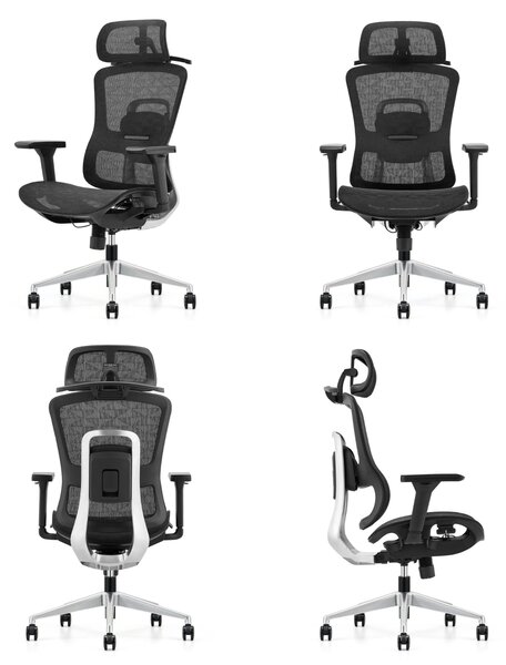 Ergonomiczny fotel biurowy Homer S z wieszakiem, zgodny z normą BHP
