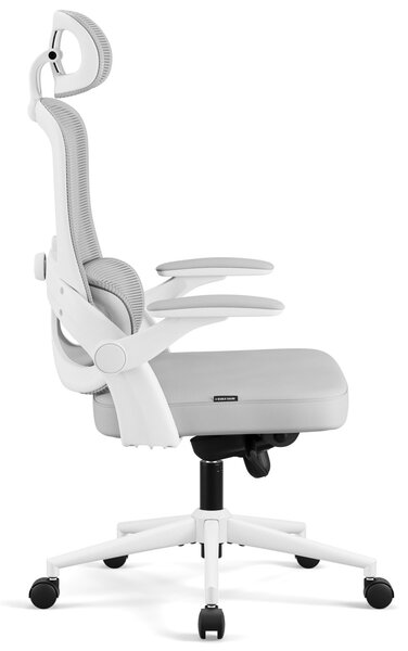 Ergonomiczny fotel do pracy w biurze Diablo V-Light, jasny szary