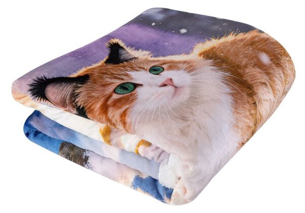 Barankowy koc SNOW CAT 140 x 200 cm
