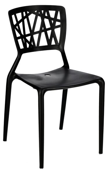 Krzesło Bush inspirowane Viento Chair CZARNE