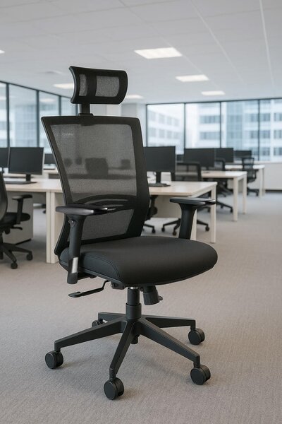 Ergonomiczne krzesło biurowe Ergonic, zgodne z normą BHP