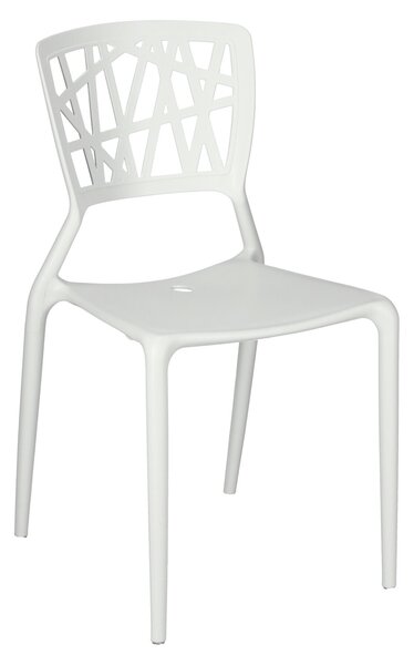 KRZESŁO Z POLIPROPYLENU Bush białe insp. Viento Chair