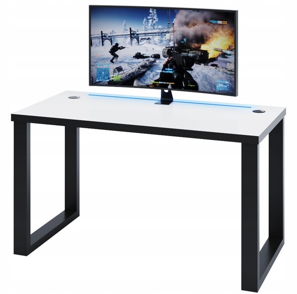 Biurko komputerowe na płozach dla graczy S 135/65 cm