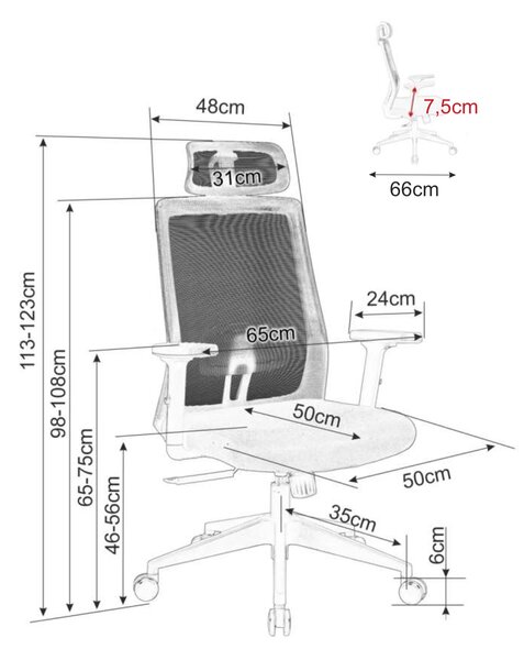 Fotel biurowy Q-058 Signal, zgodny z normą BHP
