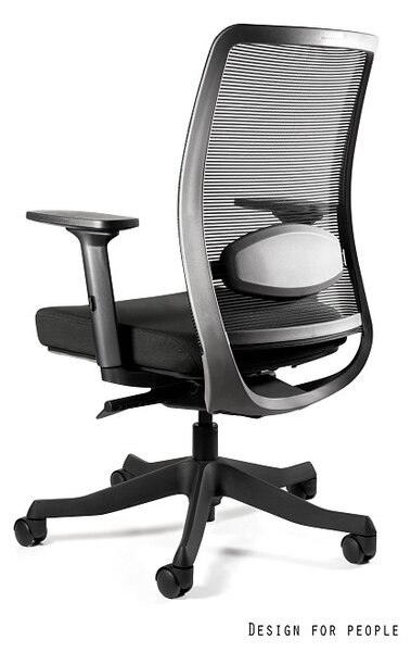 Krzesło biurowe Anggun M BL418 Black, zgodne z normą BHP