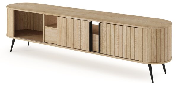 Szafka RTV Luvio 196 cm z szufladą - dąb cremona