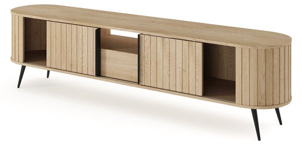 Szafka RTV Luvio 196 cm z szufladą - dąb cremona