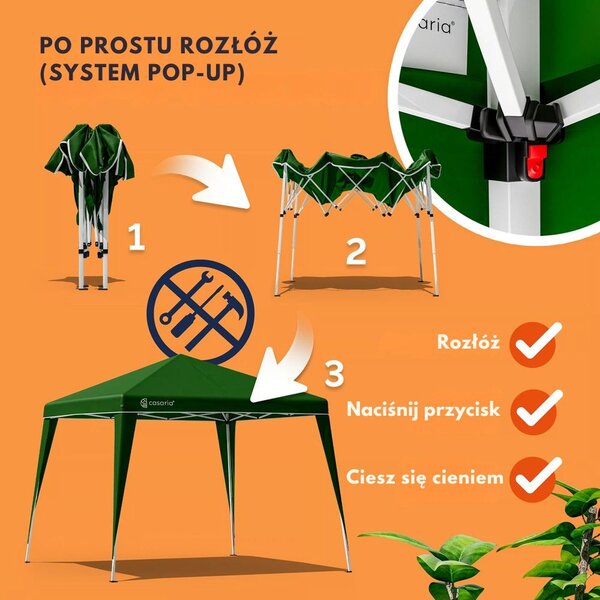 Pawilon CAPRI, 3x3m, zielona Casaria