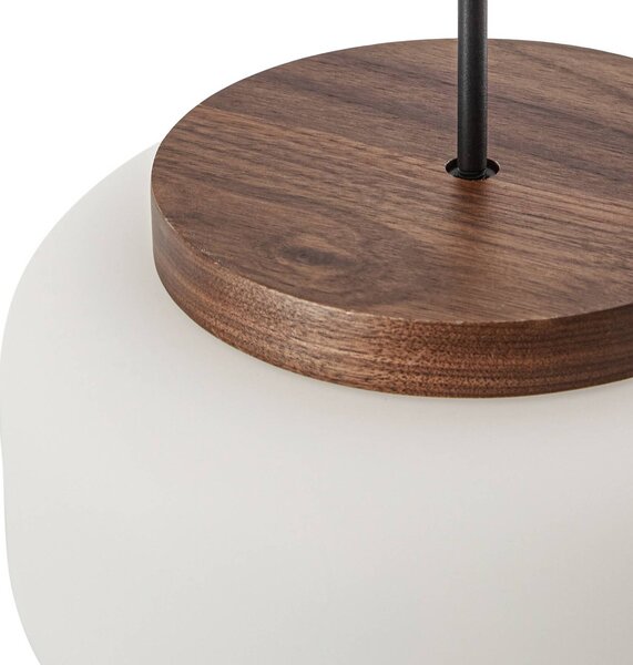 Lampa wisząca Shiro Quitani, możliwość ściemniania, biały / opal, salon / jadalnia, szkło, design