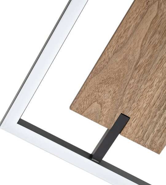 Lampa sufitowa Vectra Lucande, możliwość ściemniania, ciemne drewno, salon / jadalnia, tworzywo sztuczne, nowoczesny