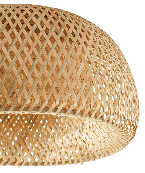 Lampa sufitowa Jadwiga Lindby, możliwość ściemniania, jasne drewno, salon / jadalnia, bambus, skandynawski