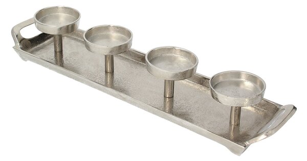 Świecznik Silver Line 49x12x8 cm