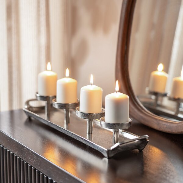 Świecznik Silver Line 49x12x8 cm