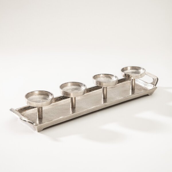 Świecznik Silver Line 49x12x8 cm