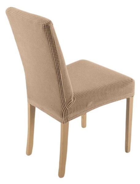 Pokrowiec na krzesło EUROFIRANY D91 457082 (35 x 30 x 55 cm) Beżowy