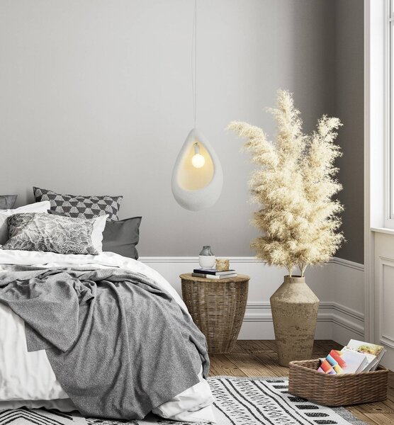 Zambelis Lampa wisząca 23163, możliwość ściemniania, biały / opal, salon / jadalnia, tworzywo sztuczne