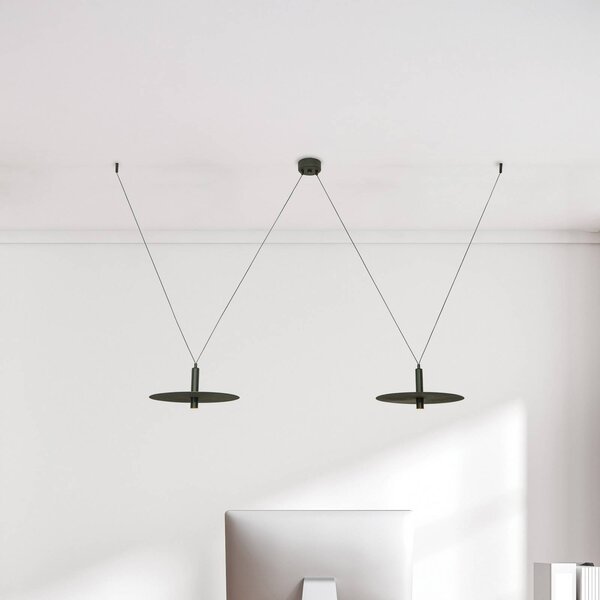 Zambelis Lampa wisząca 23227, czarny, salon / jadalnia, aluminium, nowoczesny