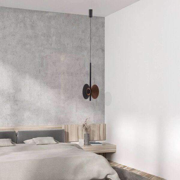 Zambelis Lampa wisząca 23176, brązowy / rdzawy, salon / jadalnia, metal, nowoczesny